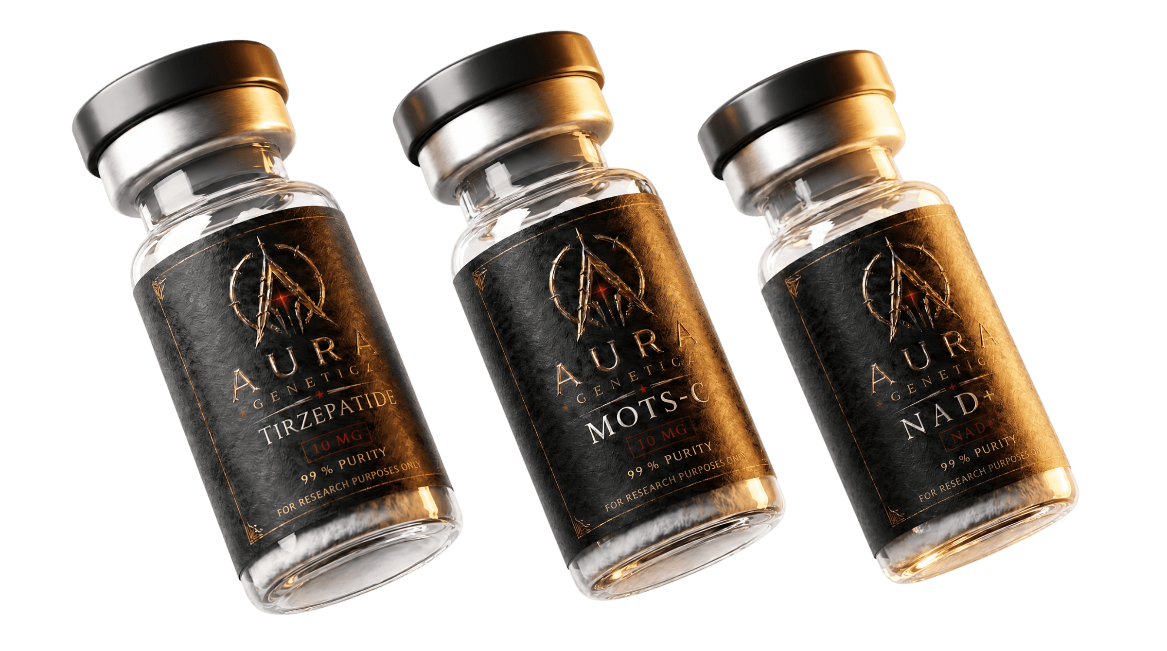 Aura Peptides vials